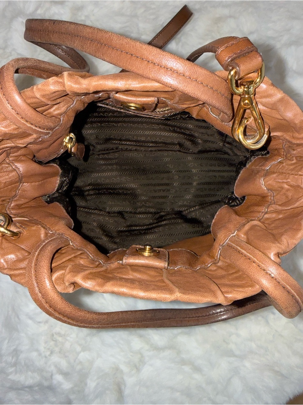 Prada Nappa Leather Antique Bow Bag - Picture 8 of 15
